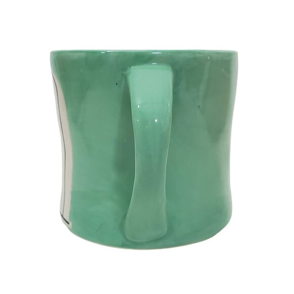 Anthropologie Monogram Initial M Letter Hand Painted Coffee Mug Cup - Picture 3 of 7